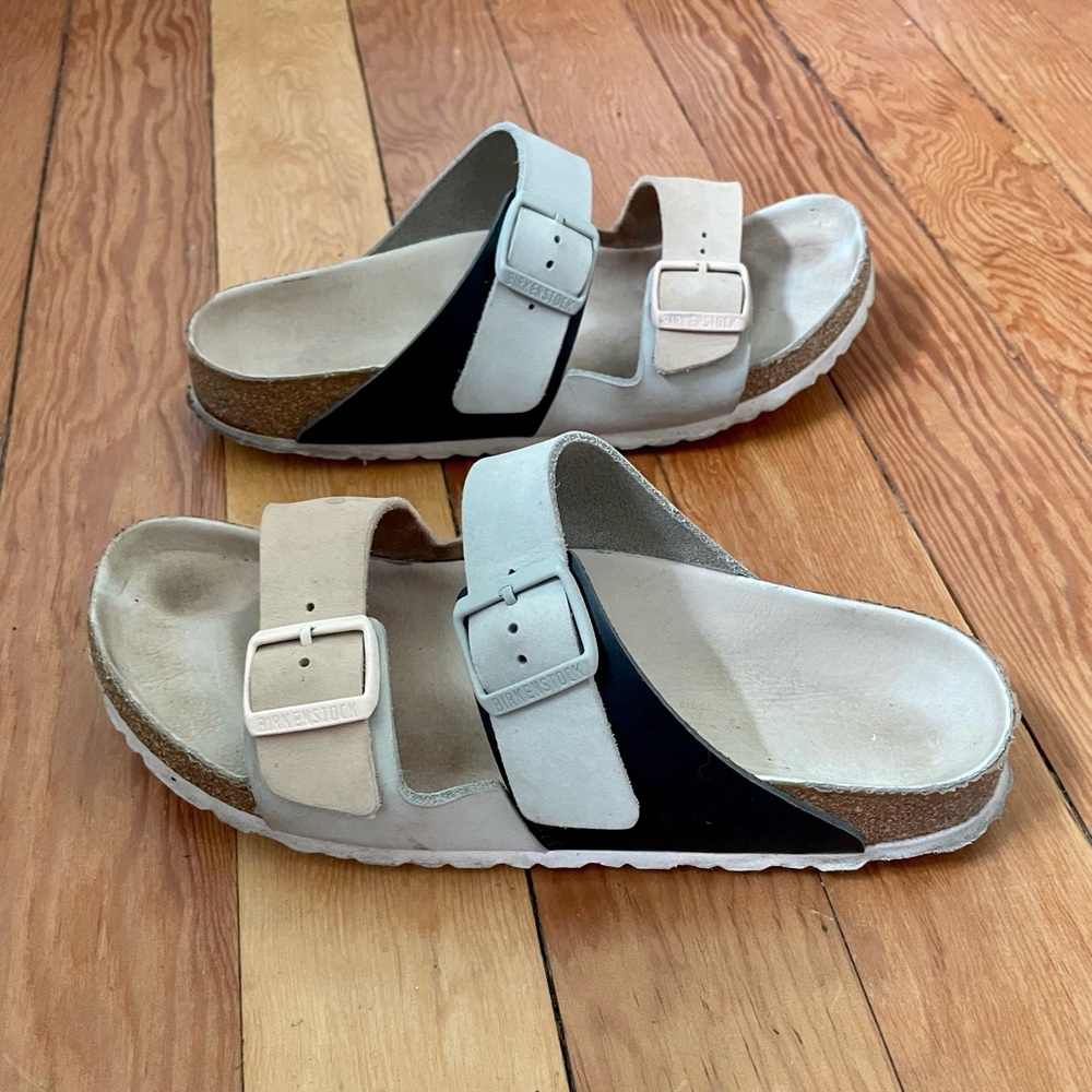 Birkenstock split leather sandals size 42